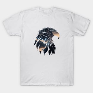 Eagle Silhouette with Mountain View T-Shirt